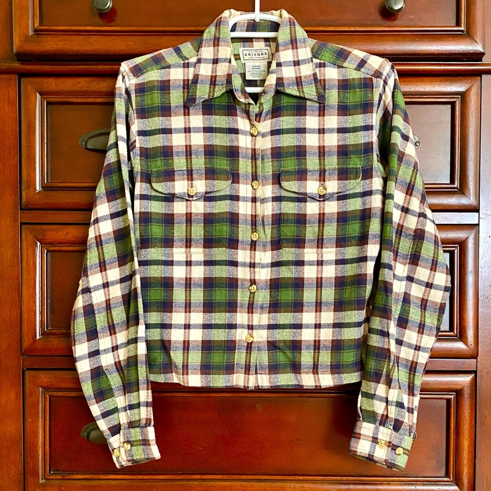 ARIZONA Cropped Flannel Shirt